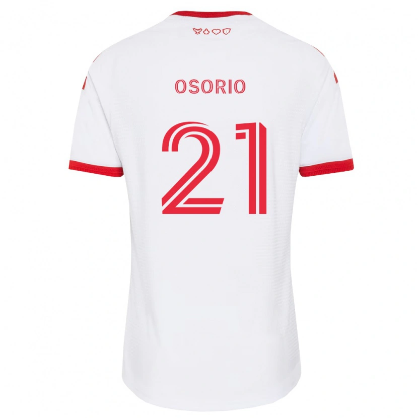 Danxen Dames Jonathan Osorio #21 Wit Rood Zwart Uitshirt Uittenue 2026/27 T-Shirt