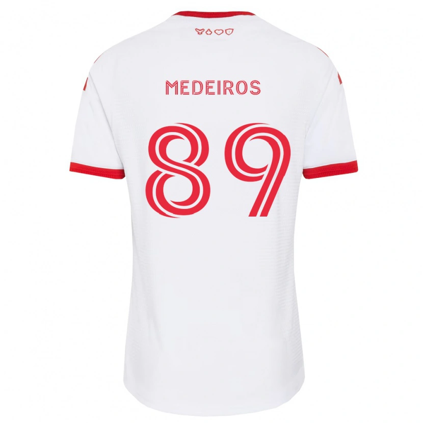 Danxen Dames Matthew Medeiros #89 Wit Rood Zwart Uitshirt Uittenue 2026/27 T-Shirt