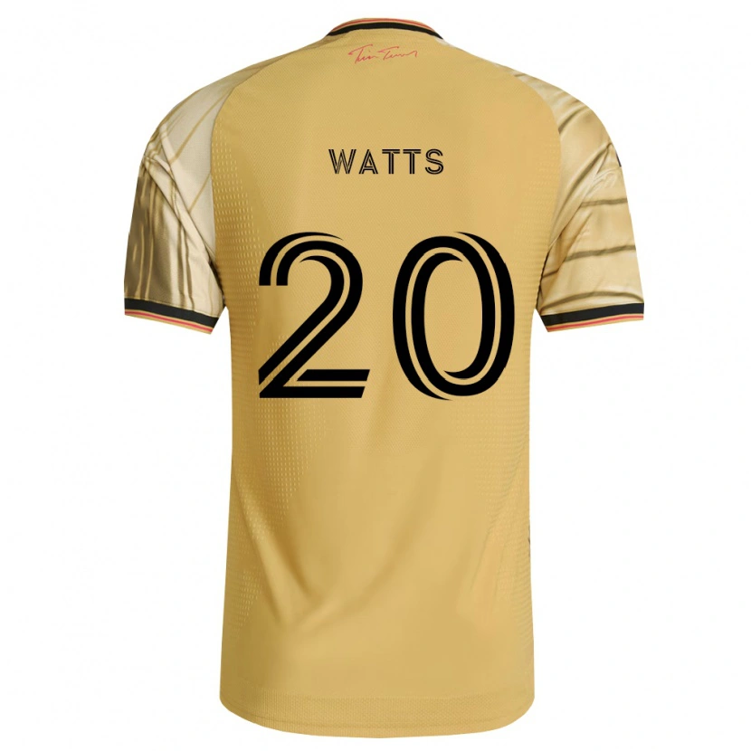 Danxen Dames Akil Watts #20 Bruin Geel Zwart Uitshirt Uittenue 2026/27 T-Shirt