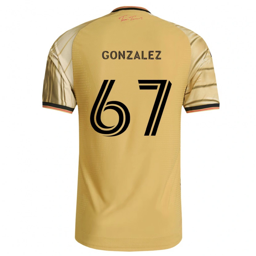 Danxen Dames Cruz Gonzalez #67 Bruin Geel Zwart Uitshirt Uittenue 2026/27 T-Shirt
