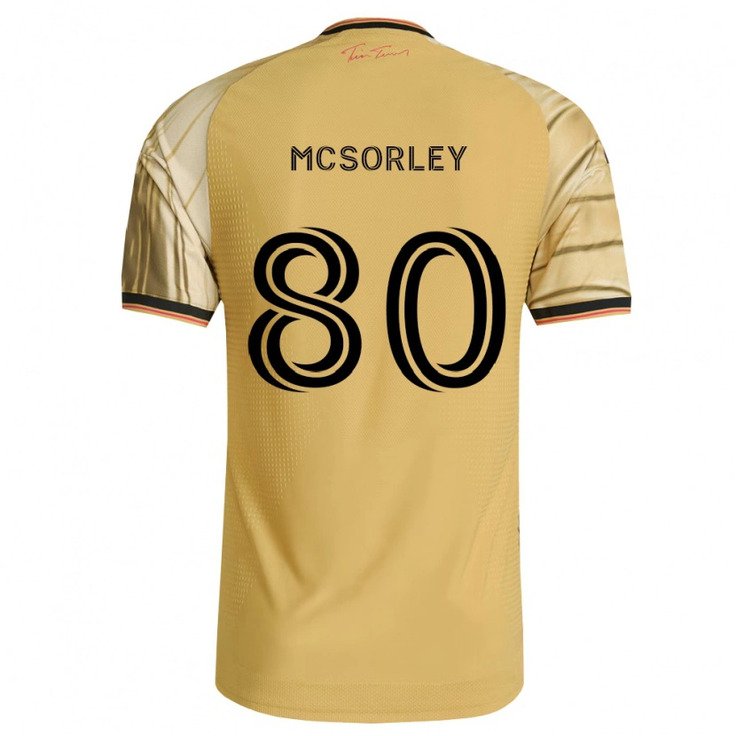 Danxen Dames Brendan Mcsorley #80 Bruin Geel Zwart Uitshirt Uittenue 2026/27 T-Shirt