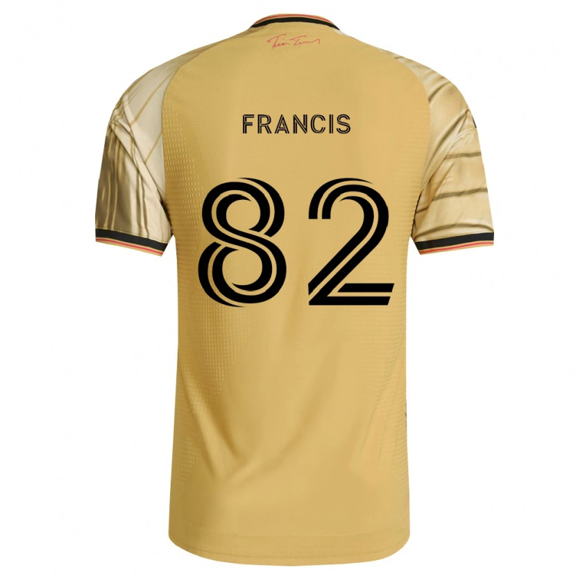 Danxen Dames Patrick Francis #82 Bruin Geel Zwart Uitshirt Uittenue 2026/27 T-Shirt