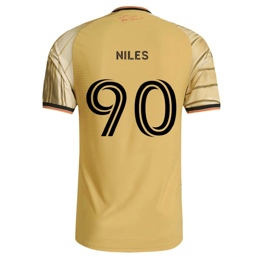 Danxen Dames Eddie Niles #90 Bruin Geel Zwart Uitshirt Uittenue 2026/27 T-Shirt