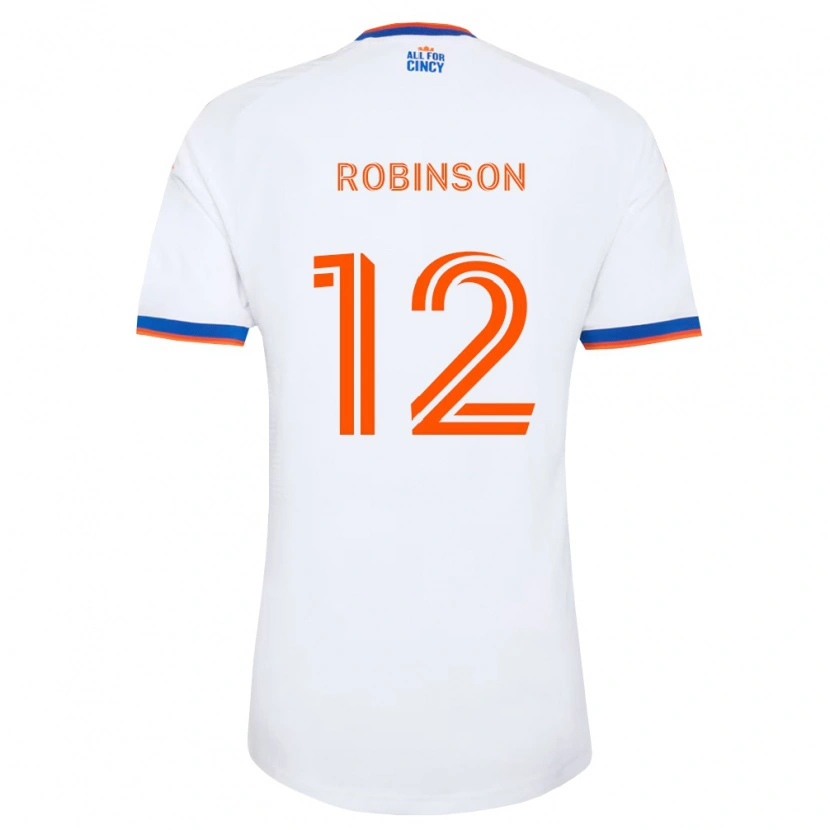 Danxen Dames Miles Robinson #12 Wit Marineblauw Oranje Uitshirt Uittenue 2026/27 T-Shirt