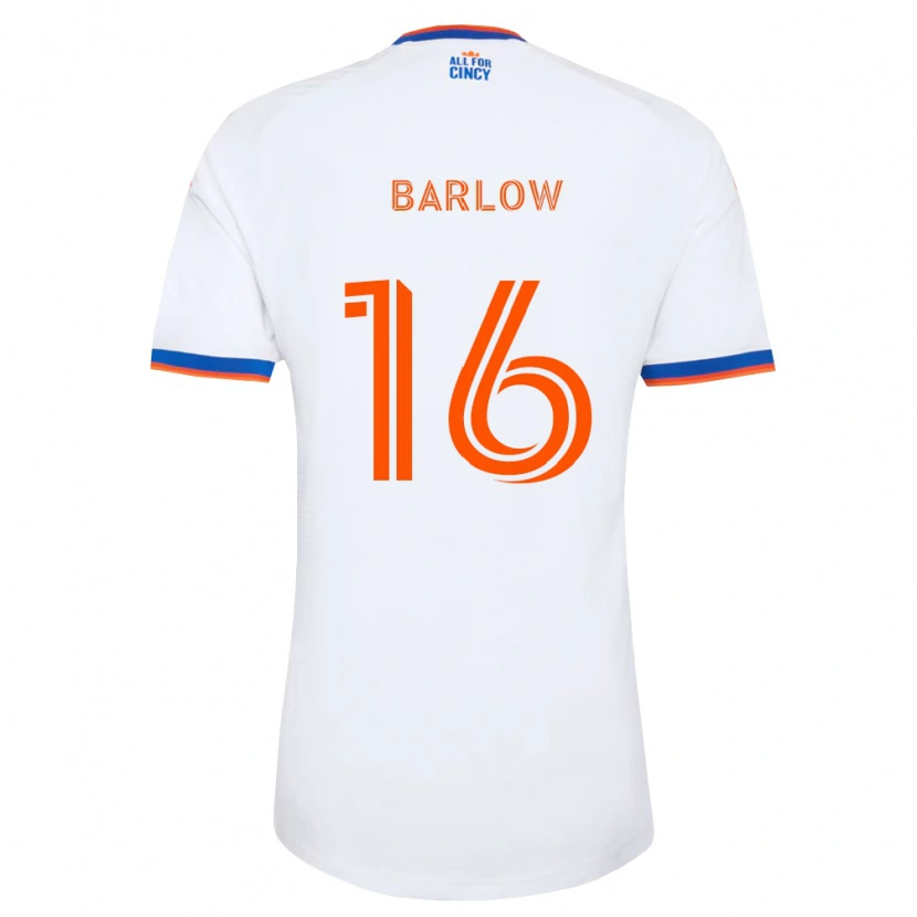 Danxen Dames Tom Barlow #16 Wit Marineblauw Oranje Uitshirt Uittenue 2026/27 T-Shirt