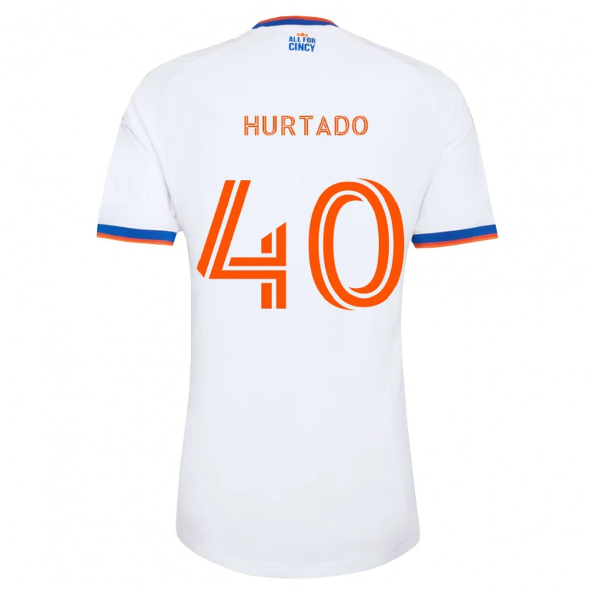 Danxen Dames Dilan Hurtado #40 Wit Marineblauw Oranje Uitshirt Uittenue 2026/27 T-Shirt