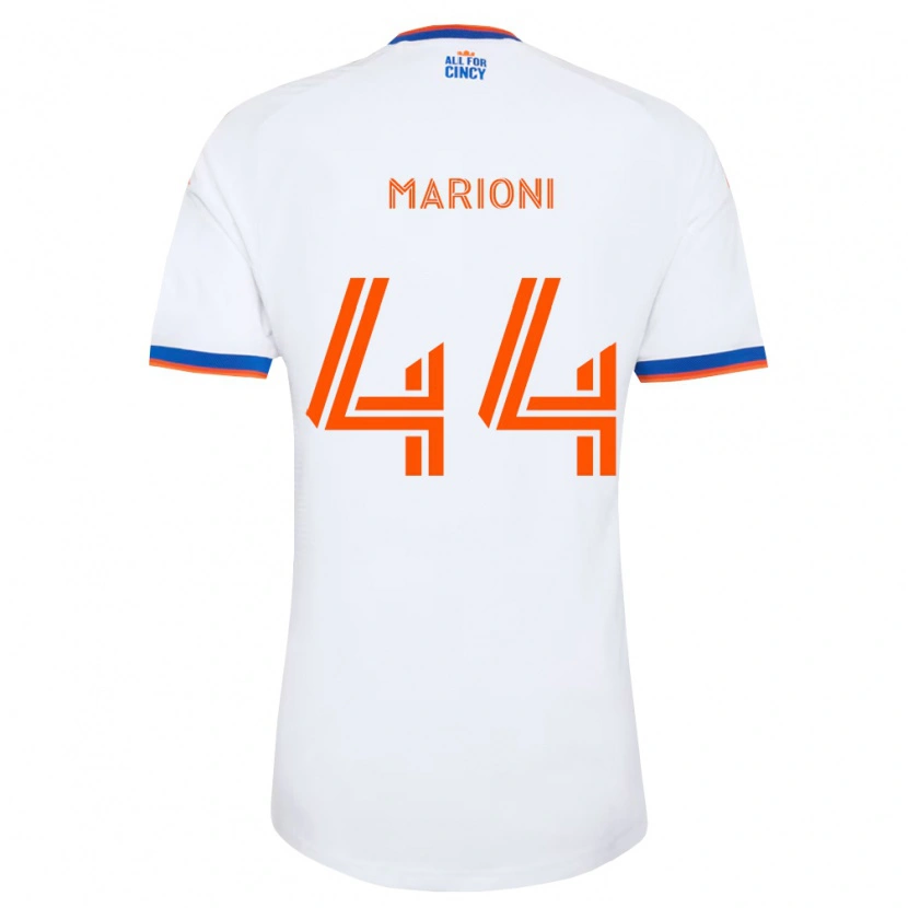 Danxen Dames Giovanni Marioni #44 Wit Marineblauw Oranje Uitshirt Uittenue 2026/27 T-Shirt