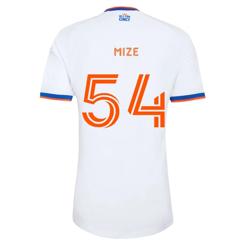 Danxen Dames Jack Mize #54 Wit Marineblauw Oranje Uitshirt Uittenue 2026/27 T-Shirt