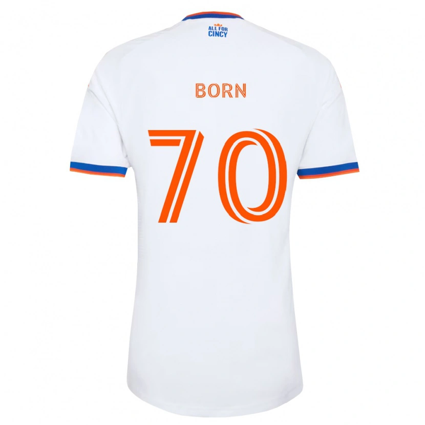 Danxen Dames Landon Born #70 Wit Marineblauw Oranje Uitshirt Uittenue 2026/27 T-Shirt