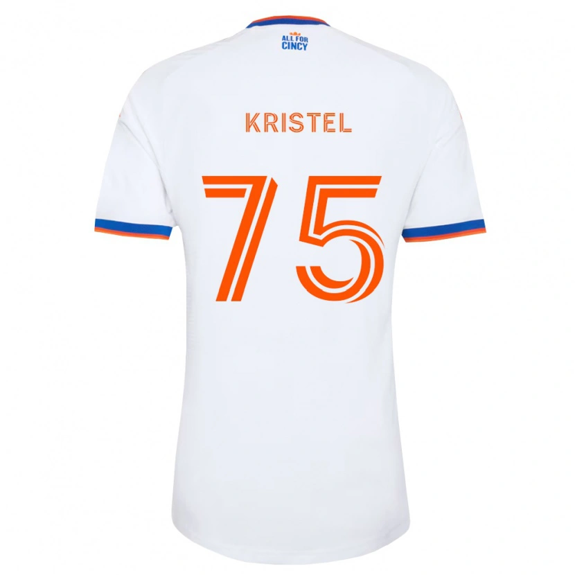 Danxen Dames Brandon Kristel #75 Wit Marineblauw Oranje Uitshirt Uittenue 2026/27 T-Shirt