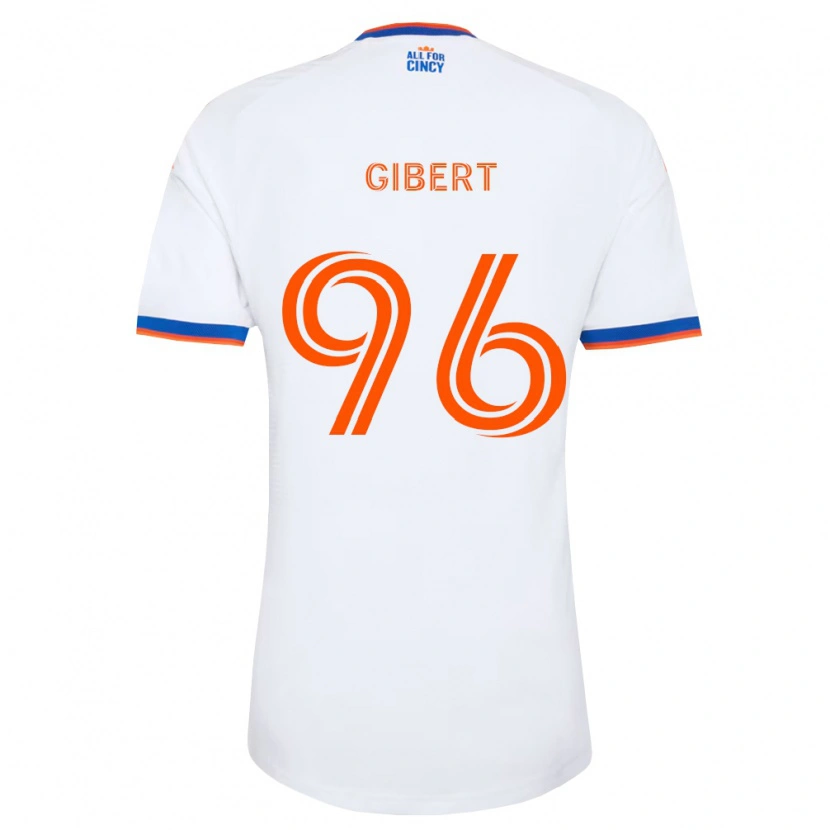 Danxen Dames Gaël Gibert #96 Wit Marineblauw Oranje Uitshirt Uittenue 2026/27 T-Shirt