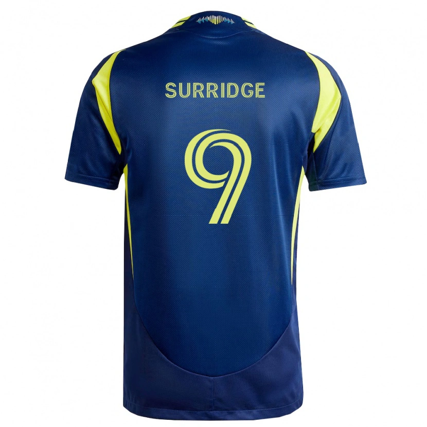 Danxen Dames Sam Surridge #9 Geel Marineblauw Uitshirt Uittenue 2026/27 T-Shirt