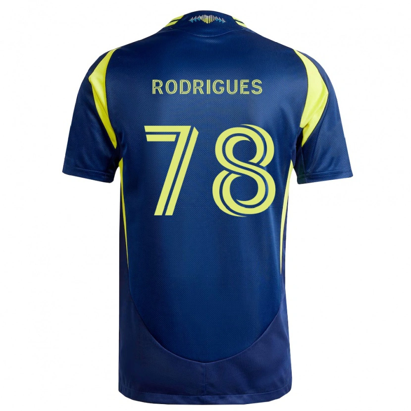 Danxen Dames Giuliano Rodrigues #78 Geel Marineblauw Uitshirt Uittenue 2026/27 T-Shirt