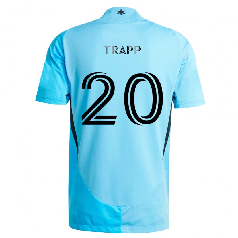 Danxen Dames Wil Trapp #20 Lichtblauw Zwart Uitshirt Uittenue 2026/27 T-Shirt
