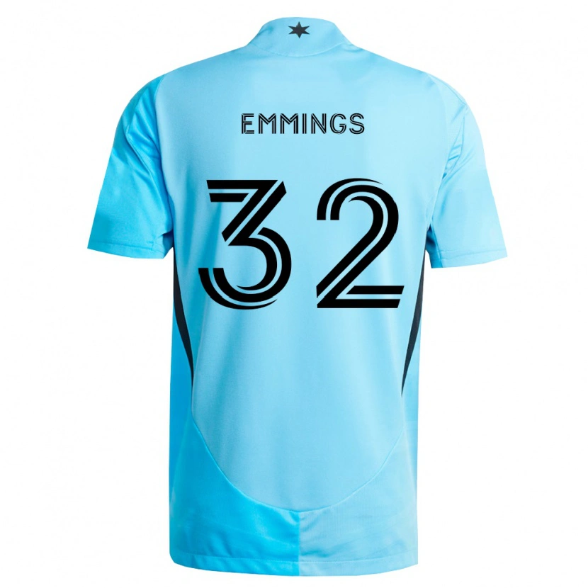 Danxen Dames Fred Emmings #32 Lichtblauw Zwart Uitshirt Uittenue 2026/27 T-Shirt