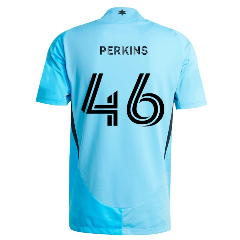 Danxen Dames Keane Perkins #46 Lichtblauw Zwart Uitshirt Uittenue 2026/27 T-Shirt