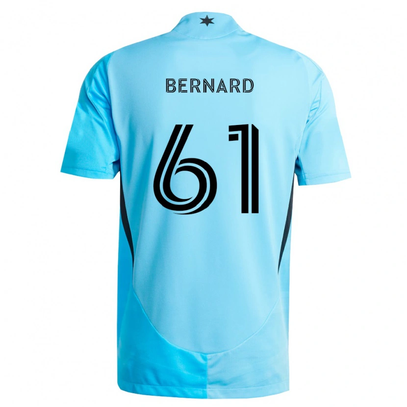 Danxen Dames Jadan Bernard #61 Lichtblauw Zwart Uitshirt Uittenue 2026/27 T-Shirt