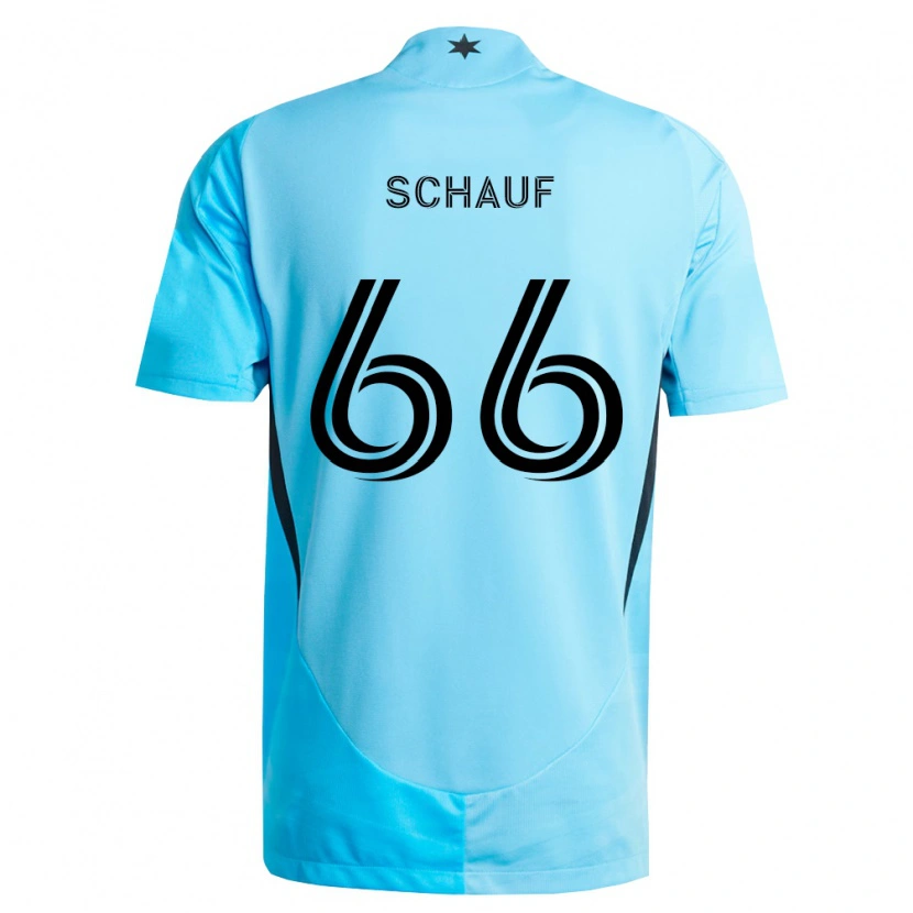 Danxen Dames Brody Schauf #66 Lichtblauw Zwart Uitshirt Uittenue 2026/27 T-Shirt