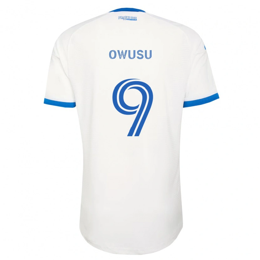 Danxen Dames Prince Owusu #9 Hemelsblauw Wit Uitshirt Uittenue 2026/27 T-Shirt