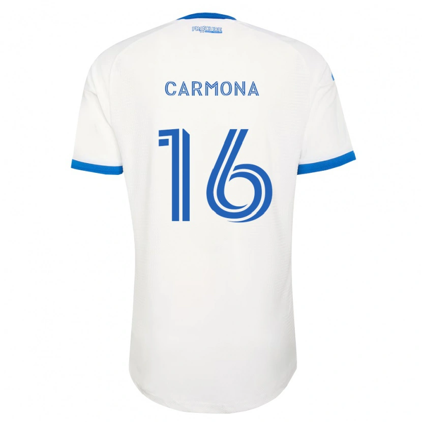 Danxen Dames Wikelman Carmona #16 Hemelsblauw Wit Uitshirt Uittenue 2026/27 T-Shirt