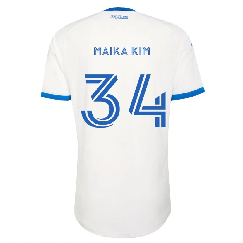 Danxen Dames Guerrier Maika Kim #34 Hemelsblauw Wit Uitshirt Uittenue 2026/27 T-Shirt