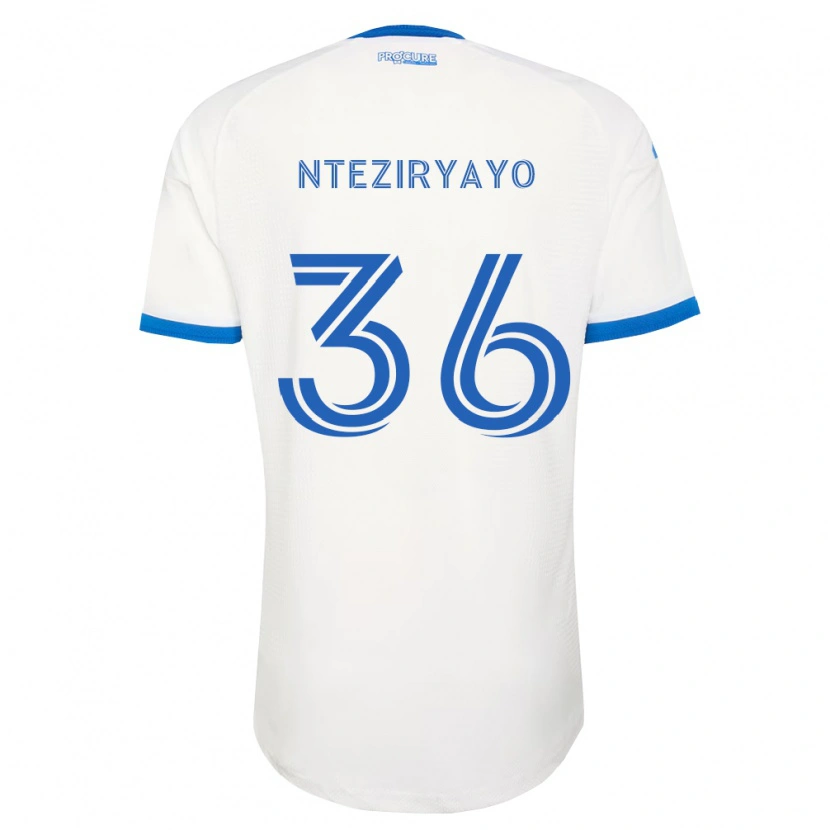 Danxen Dames Josh Nteziryayo #36 Hemelsblauw Wit Uitshirt Uittenue 2026/27 T-Shirt