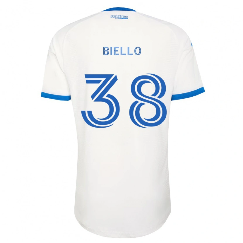 Danxen Dames Alessandro Biello #38 Hemelsblauw Wit Uitshirt Uittenue 2026/27 T-Shirt