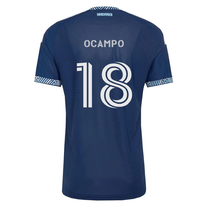 Danxen Dames Édier Ocampo #18 Diep Blauw Wit Uitshirt Uittenue 2026/27 T-Shirt