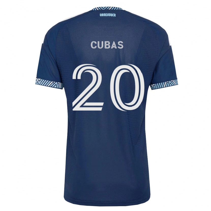 Danxen Dames Andrés Cubas #20 Diep Blauw Wit Uitshirt Uittenue 2026/27 T-Shirt