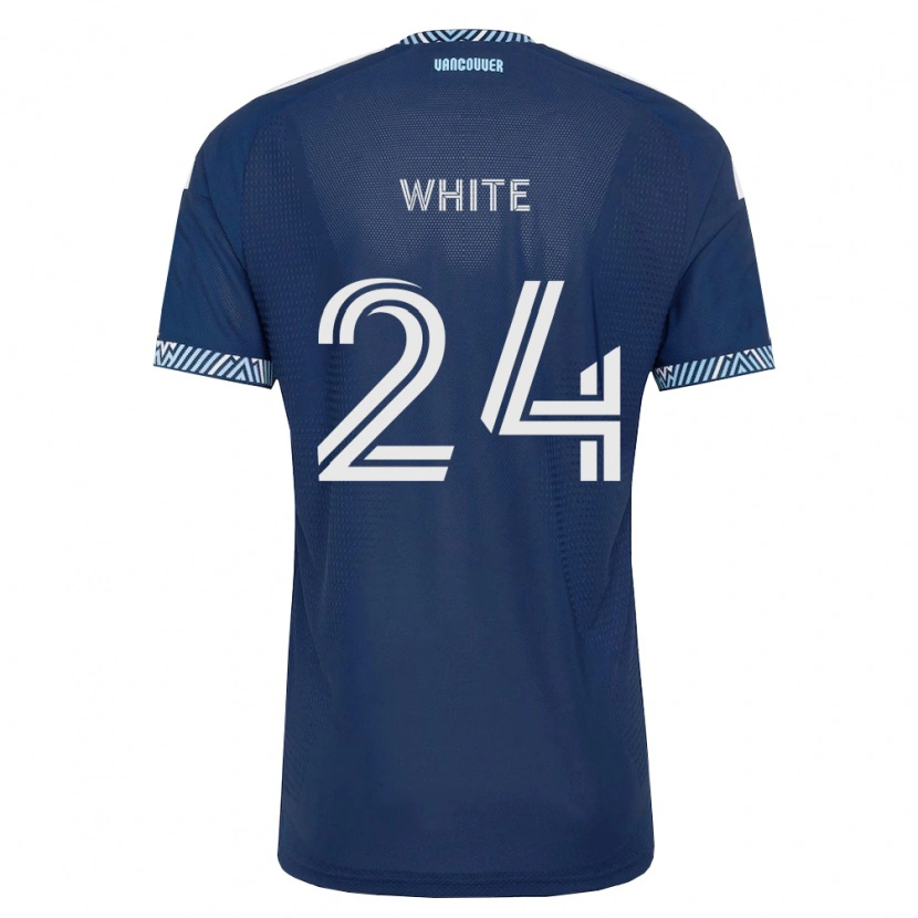 Danxen Dames Brian White #24 Diep Blauw Wit Uitshirt Uittenue 2026/27 T-Shirt