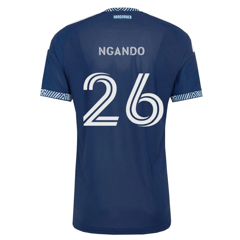 Danxen Dames J.c. Ngando #26 Diep Blauw Wit Uitshirt Uittenue 2026/27 T-Shirt