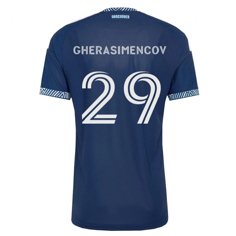 Danxen Dames Mihail Gherasimencov #29 Diep Blauw Wit Uitshirt Uittenue 2026/27 T-Shirt