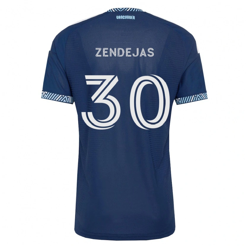 Danxen Dames Adrián Zendejas #30 Diep Blauw Wit Uitshirt Uittenue 2026/27 T-Shirt