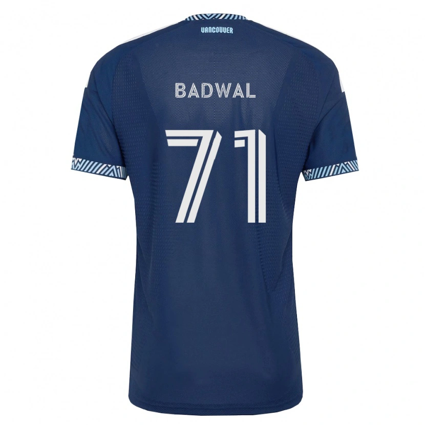 Danxen Dames Manav Badwal #71 Diep Blauw Wit Uitshirt Uittenue 2026/27 T-Shirt