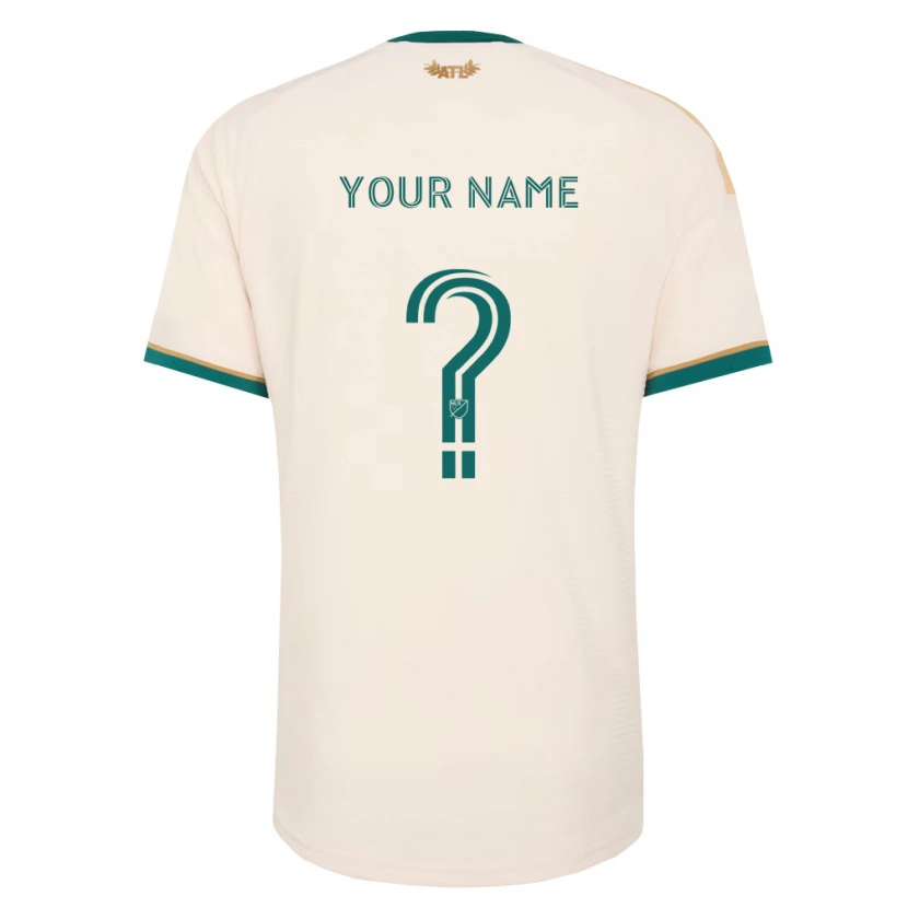 Danxen Dames Uw Naam #0 Champagne Groen Uitshirt Uittenue 2026/27 T-Shirt