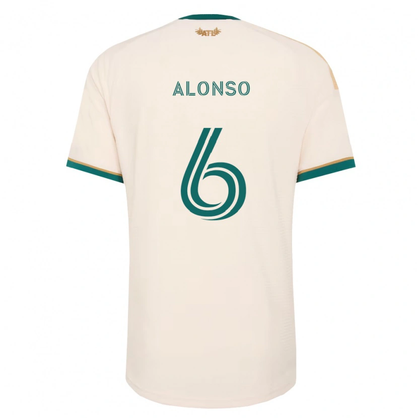 Danxen Dames Júnior Alonso #6 Champagne Groen Uitshirt Uittenue 2026/27 T-Shirt