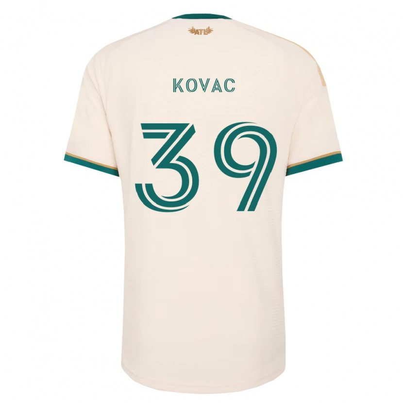 Danxen Dames Arif Kovac #39 Champagne Groen Uitshirt Uittenue 2026/27 T-Shirt