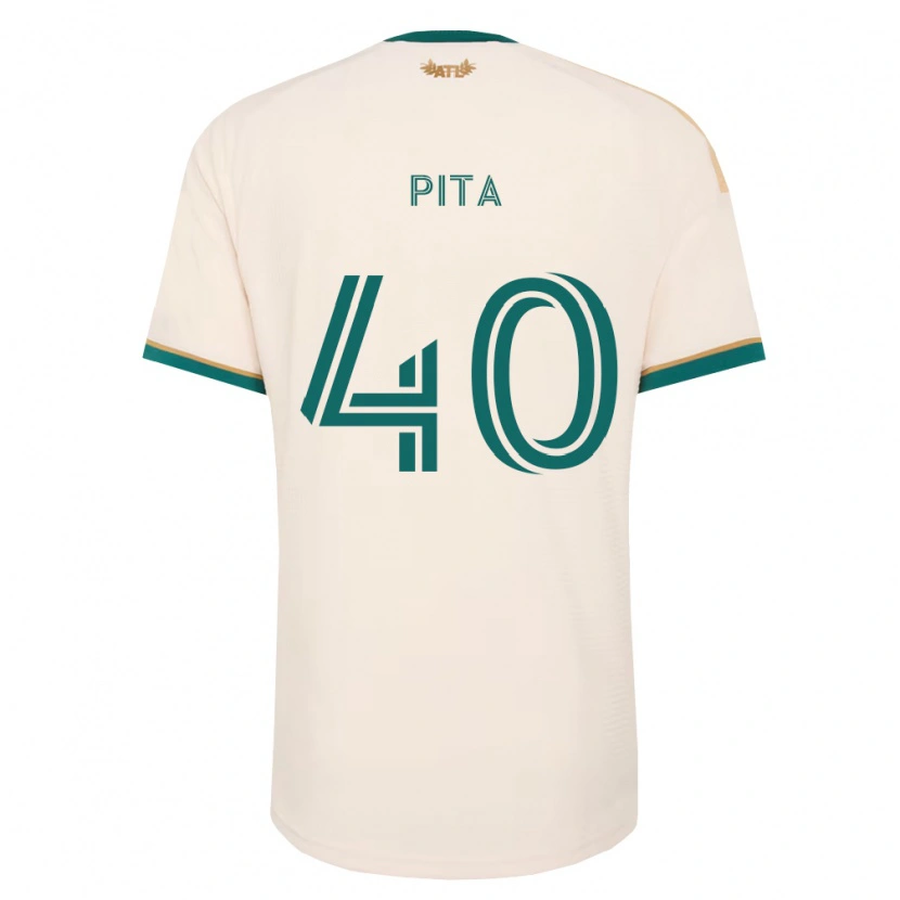 Danxen Dames Santiago Pita #40 Champagne Groen Uitshirt Uittenue 2026/27 T-Shirt