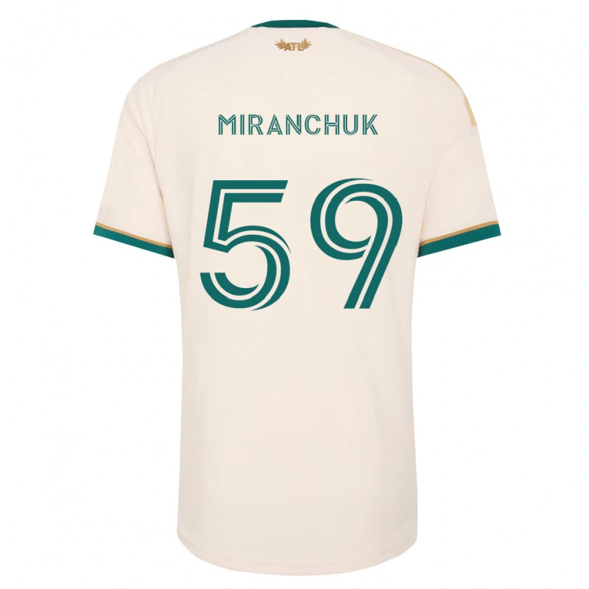 Danxen Dames Aleksey Miranchuk #59 Champagne Groen Uitshirt Uittenue 2026/27 T-Shirt