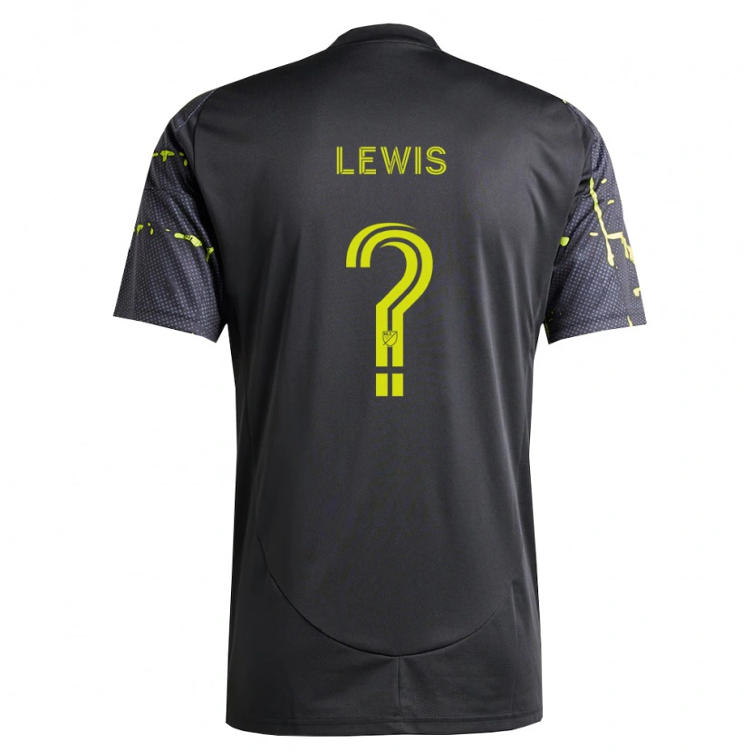 Danxen Dames Gage Lewis #0 Fluorescerend Geel Zwart Uitshirt Uittenue 2026/27 T-Shirt