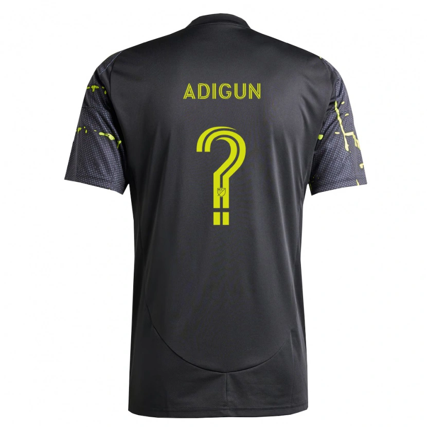 Danxen Dames Jd Adigun #0 Fluorescerend Geel Zwart Uitshirt Uittenue 2026/27 T-Shirt