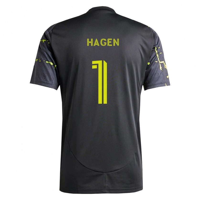 Danxen Dames Nicholas Hagen #1 Fluorescerend Geel Zwart Uitshirt Uittenue 2026/27 T-Shirt