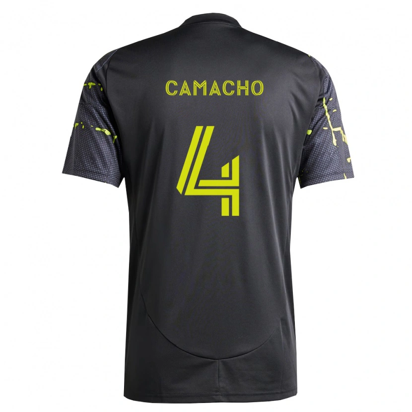 Danxen Dames Rudy Camacho #4 Fluorescerend Geel Zwart Uitshirt Uittenue 2026/27 T-Shirt