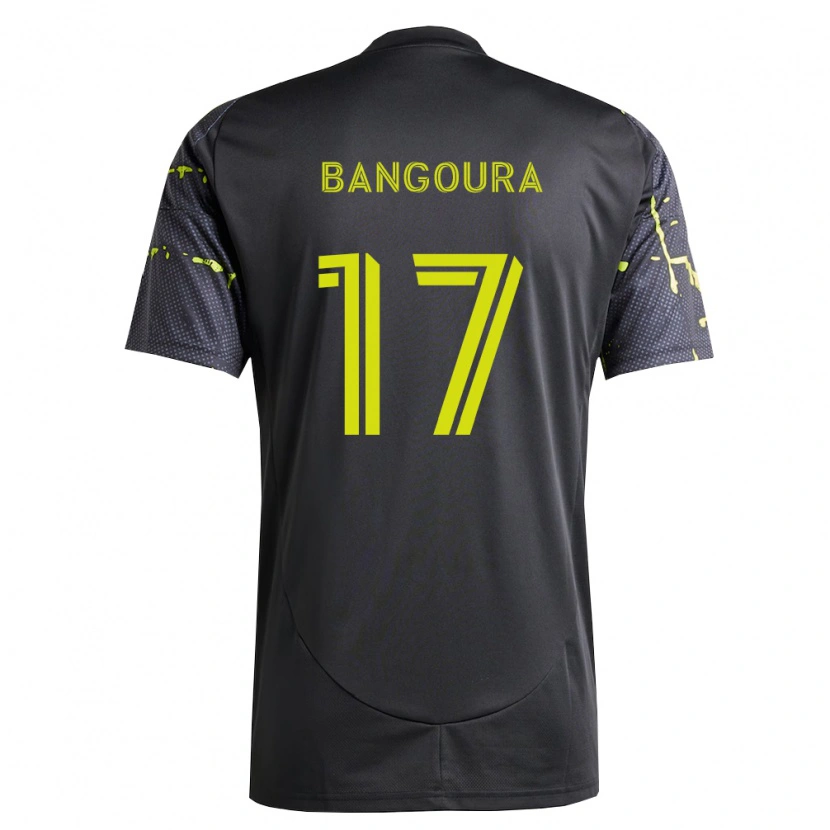 Danxen Dames Sekou Bangoura #17 Fluorescerend Geel Zwart Uitshirt Uittenue 2026/27 T-Shirt