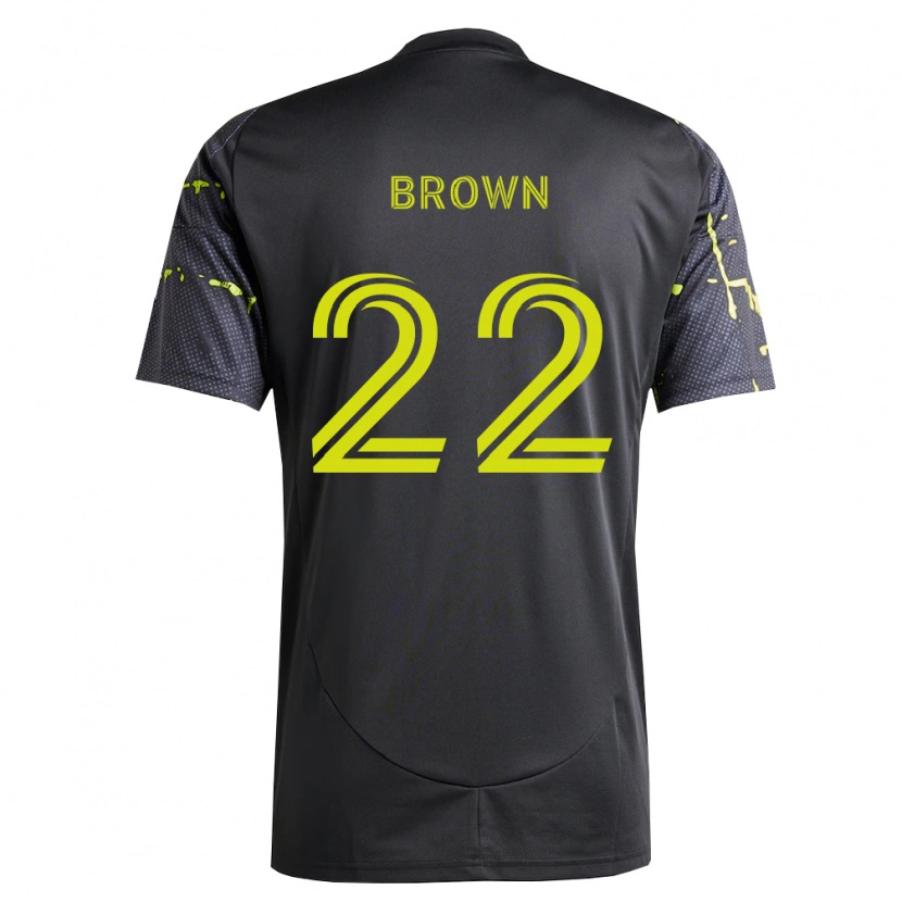 Danxen Dames Tristan Brown #22 Fluorescerend Geel Zwart Uitshirt Uittenue 2026/27 T-Shirt
