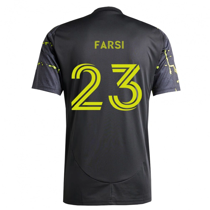 Danxen Dames Mohamed Farsi #23 Fluorescerend Geel Zwart Uitshirt Uittenue 2026/27 T-Shirt