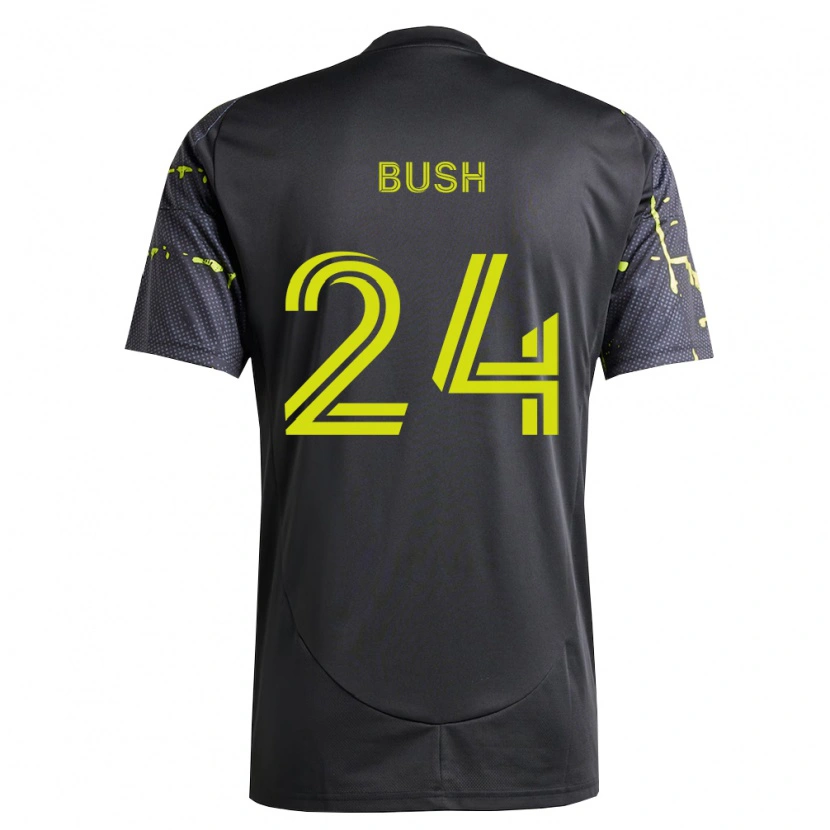 Danxen Dames Evan Bush #24 Fluorescerend Geel Zwart Uitshirt Uittenue 2026/27 T-Shirt