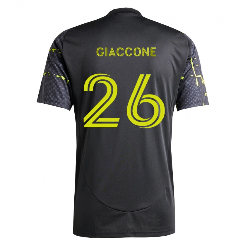 Danxen Dames Lautaro Giaccone #26 Fluorescerend Geel Zwart Uitshirt Uittenue 2026/27 T-Shirt
