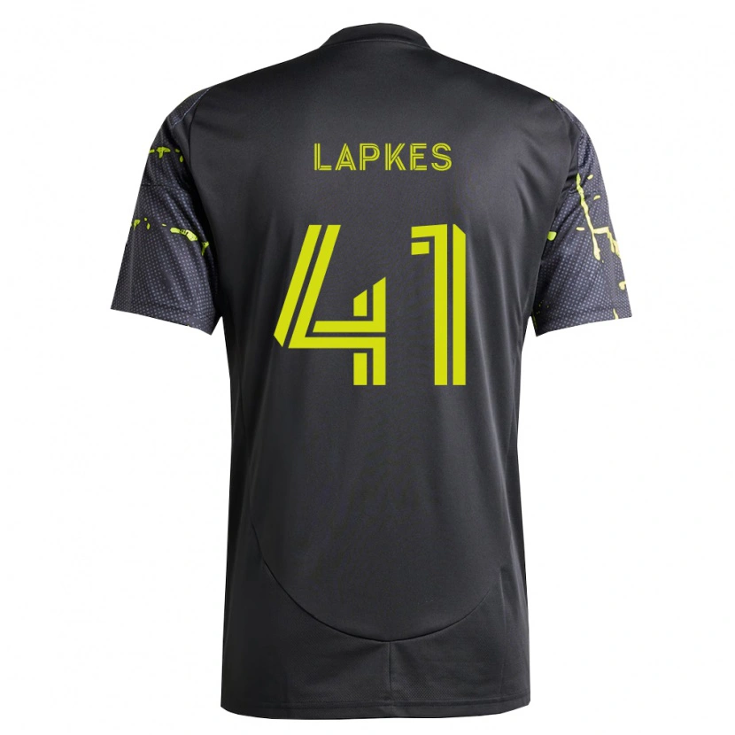 Danxen Dames Stanislav Lapkes #41 Fluorescerend Geel Zwart Uitshirt Uittenue 2026/27 T-Shirt