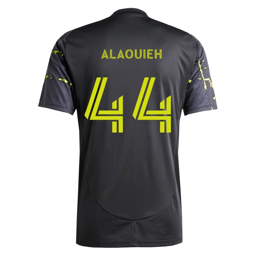 Danxen Dames Anthony Alaouieh #44 Fluorescerend Geel Zwart Uitshirt Uittenue 2026/27 T-Shirt